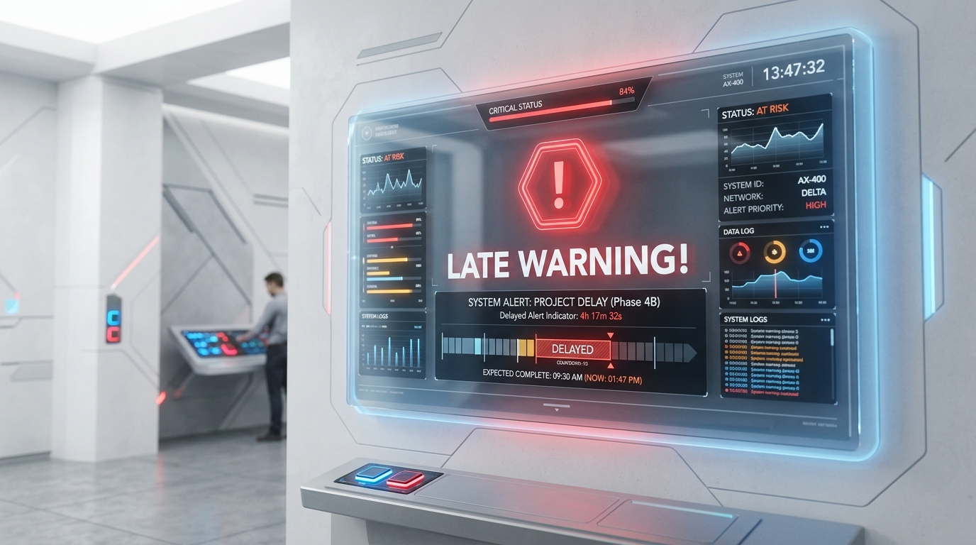 Late warning and delayed alert detection